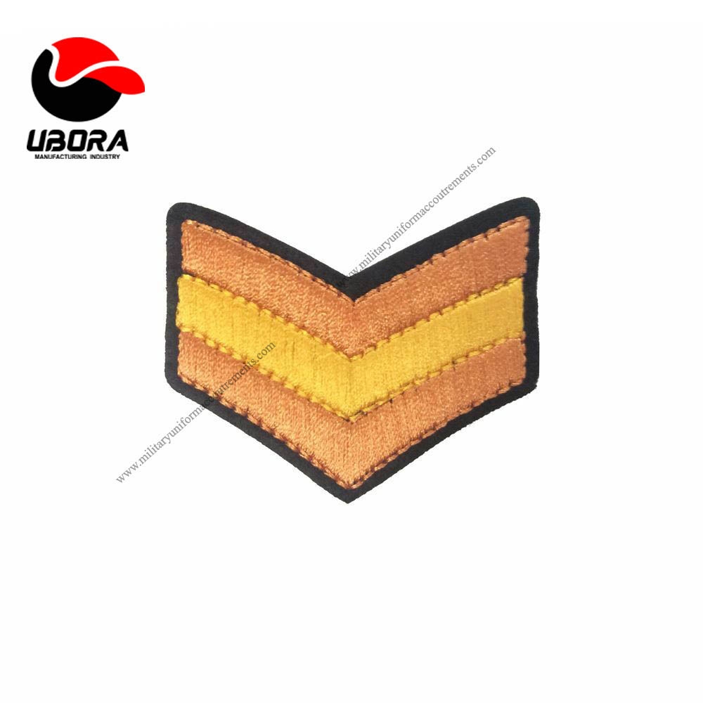 chevron Orange Down Stripes (Iron On) Embroidery Applique Patch high quality 